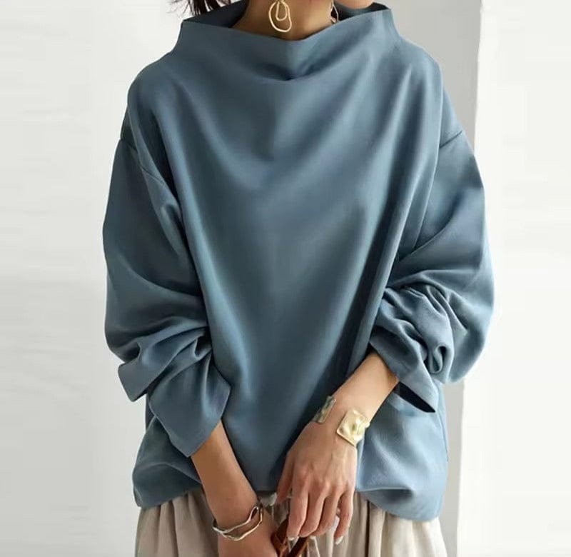 ARIA - HIGH NECK SOFT KNIT TOP - Edith & Mae