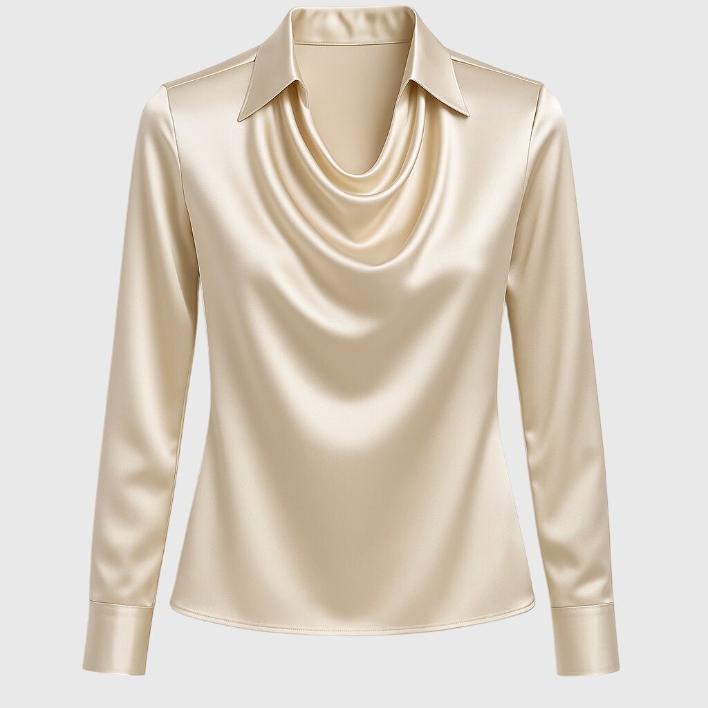 ARIANE - ELEGANT SATIN BLOUSE - Edith & Mae