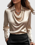 ARIANE - ELEGANT SATIN BLOUSE - Edith & Mae