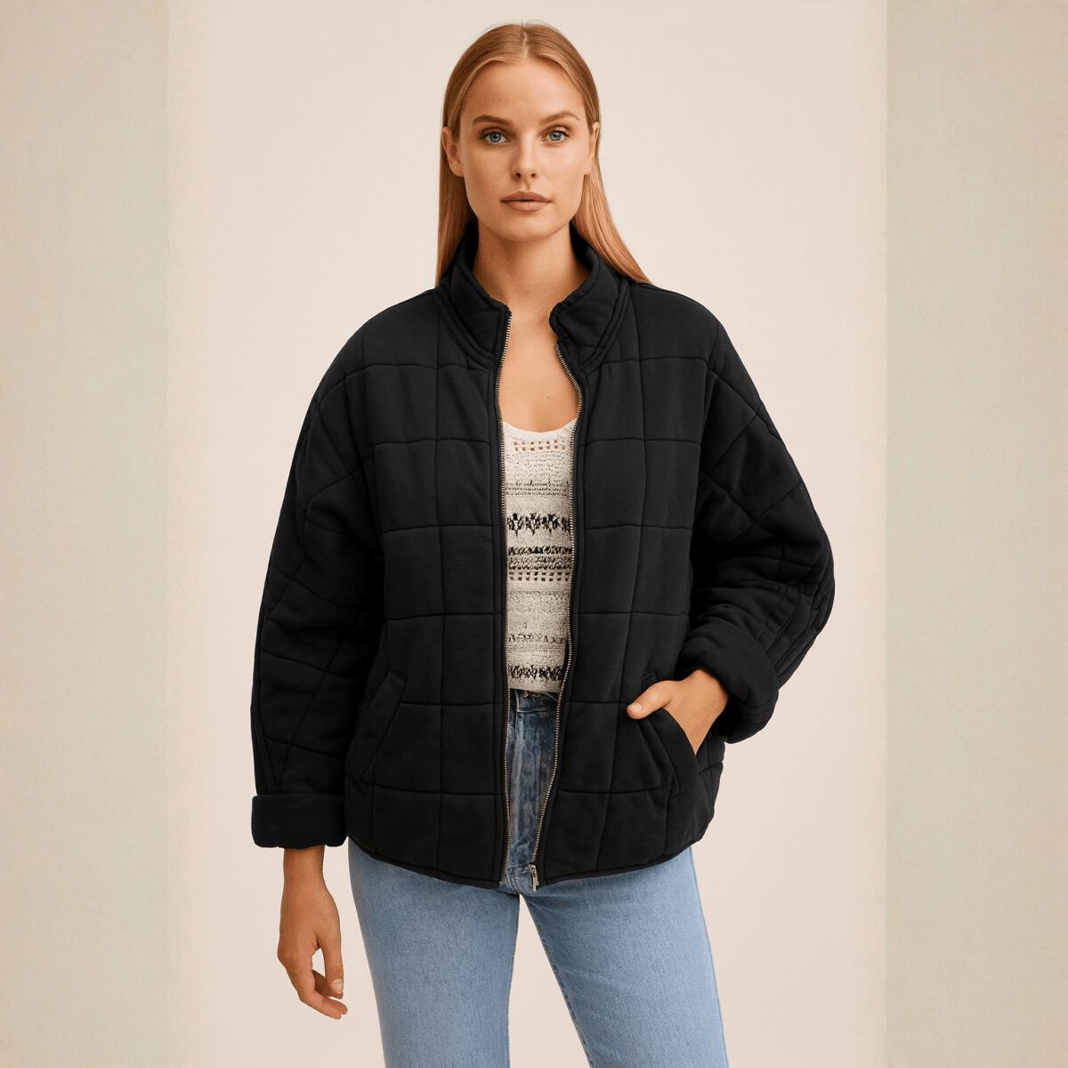 AUDREY - OVERSIZED MID SEASON JACKET - Edith & Mae