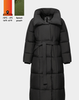 BLAIRE | EXTRA LONG LENGTH BULETED BUTTON PUFFER JACKET - Edith & Mae