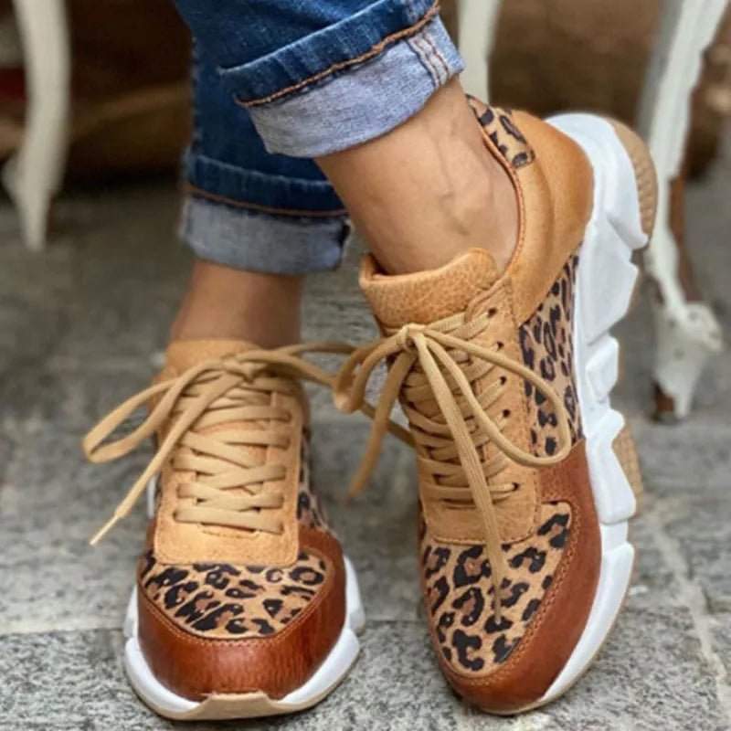 BROOKLYN - COMFORTABLE LEOPARD SNEAKERS - Edith & Mae