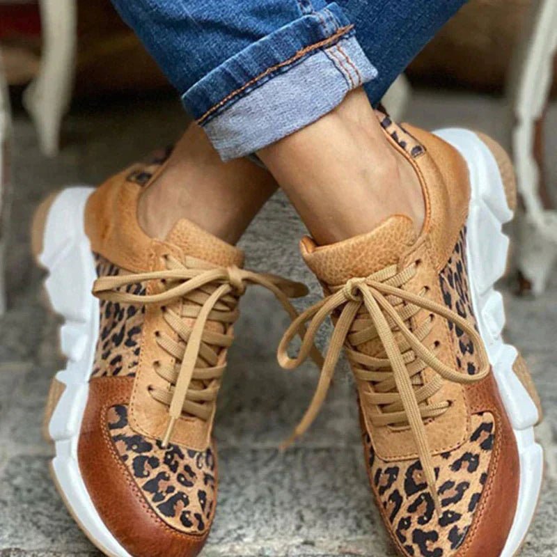 BROOKLYN - COMFORTABLE LEOPARD SNEAKERS - Edith & Mae