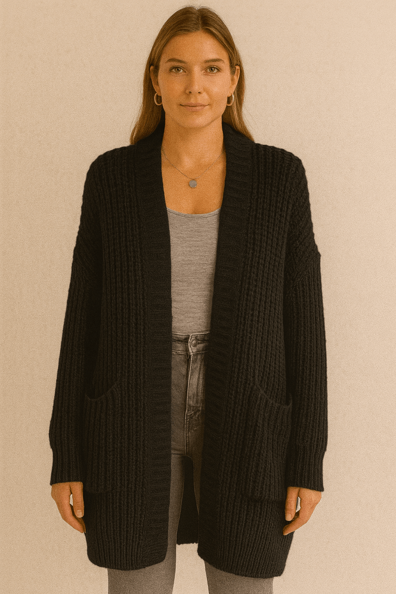 CELINE - COZY LONGLINE CARDIGAN - Edith & Mae