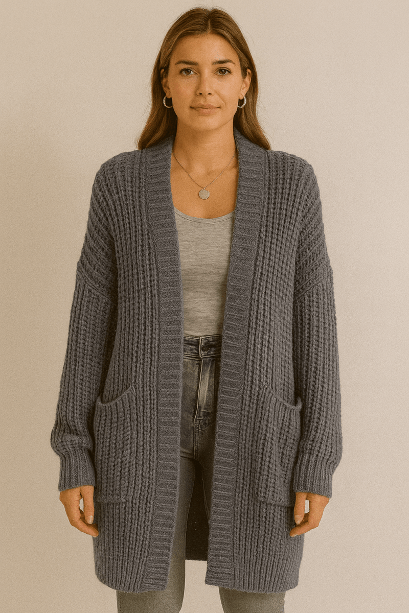 CELINE - COZY LONGLINE CARDIGAN - Edith & Mae