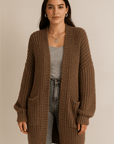 CELINE - COZY LONGLINE CARDIGAN - Edith & Mae