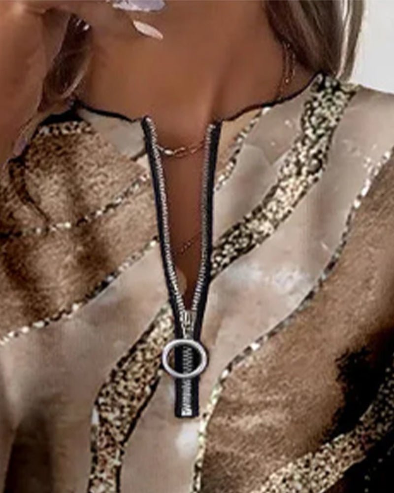 CHARLOTTE | HALF - ZIP VINTAGE SWEATSHIRT - Edith & Mae