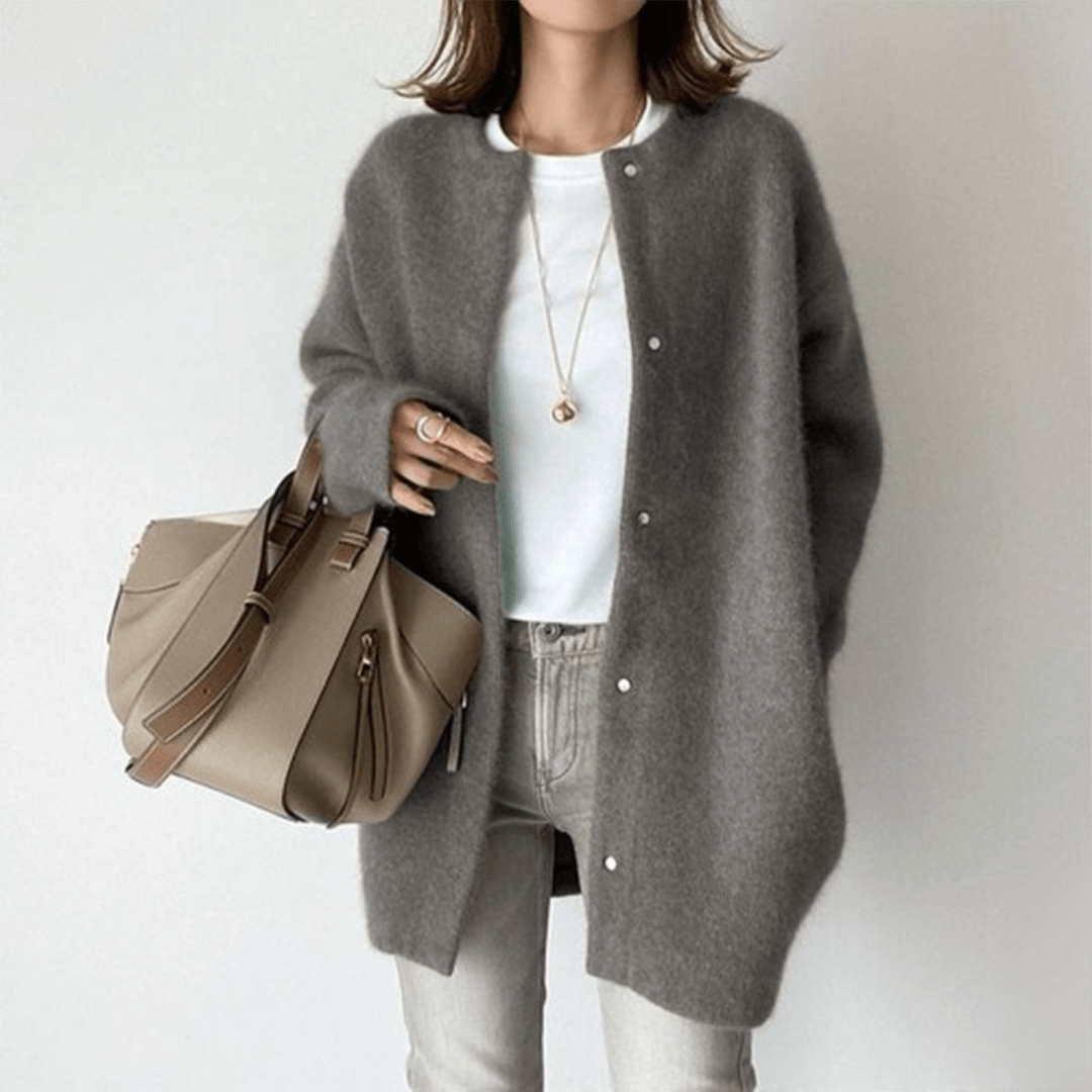 CHLOE - ELEGANT CASHMERE CARDIGAN - Edith & Mae