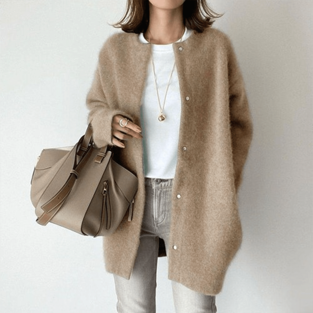 CHLOE - ELEGANT CASHMERE CARDIGAN - Edith & Mae