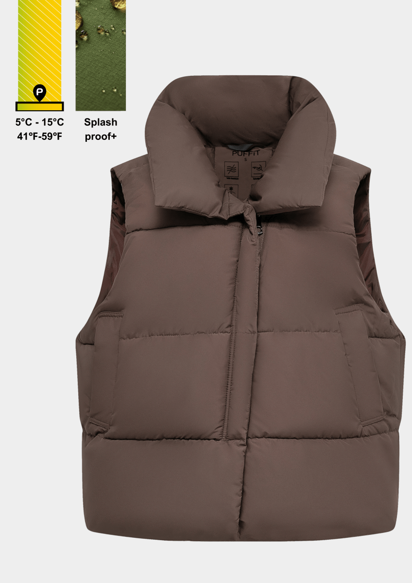 CLARA | WINTER WARMER PUFFER GILET VEST - Edith &amp; Mae