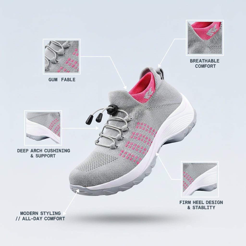 COMFORT ORTHO CUSHION SHOES - Edith & Mae