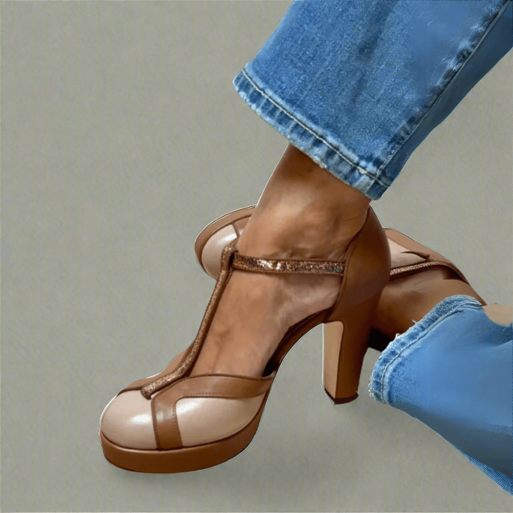 CRISELMARA - ELEGANT AND COMFORTABLE HEELED ORTHOPEDIC SANDALS - Edith & Mae