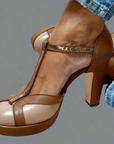 CRISELMARA - ELEGANT AND COMFORTABLE HEELED ORTHOPEDIC SANDALS - Edith & Mae