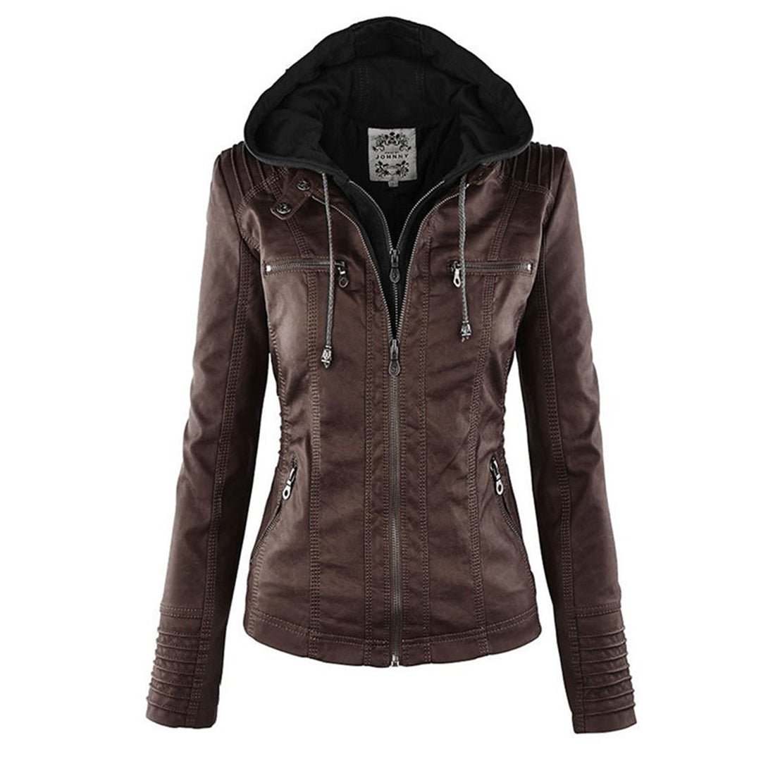 DUPONT | ELEGANT LEATHER JACKET - Edith &amp; Mae