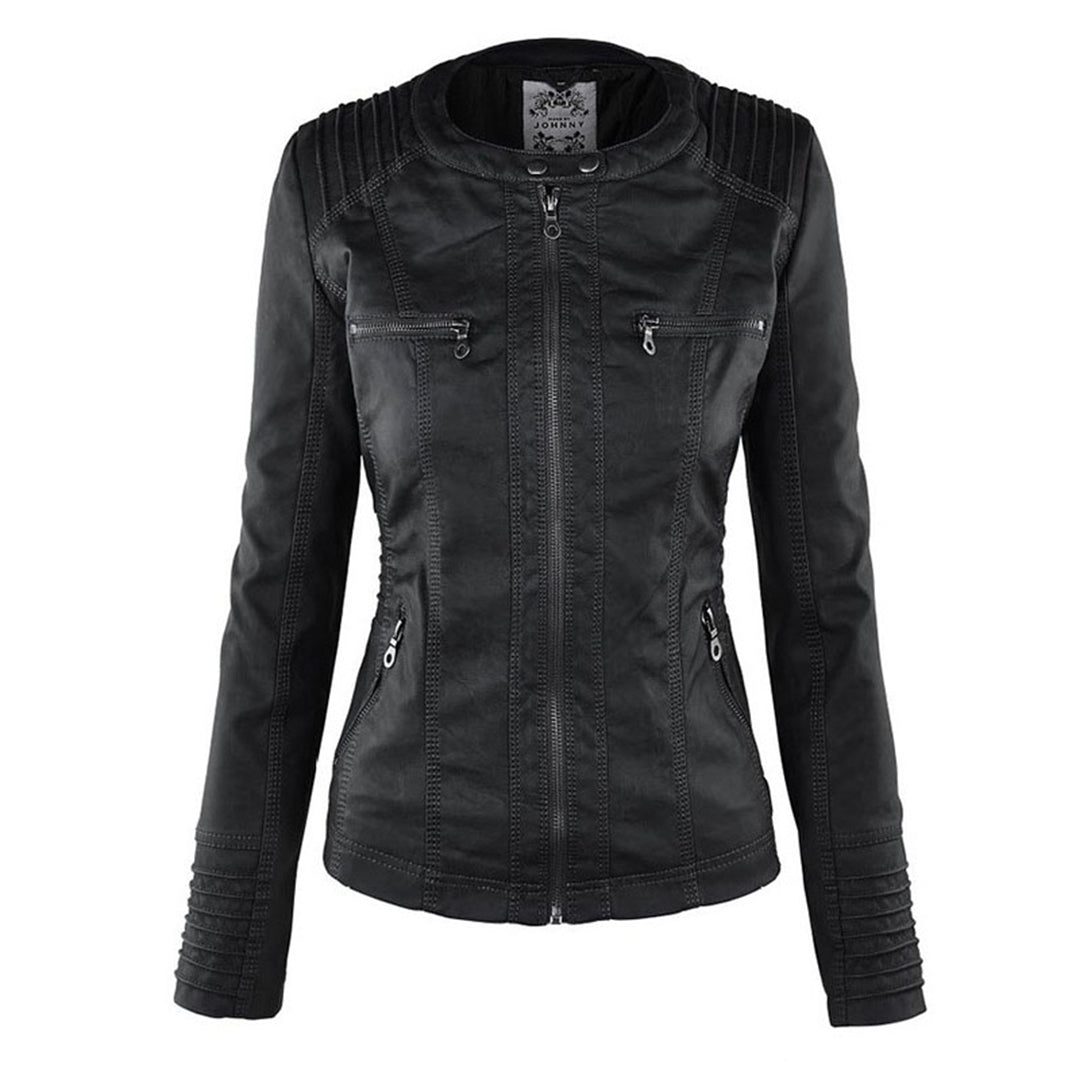 DUPONT | ELEGANT LEATHER JACKET - Edith & Mae