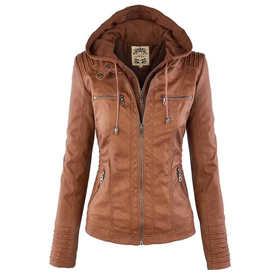 DUPONT | ELEGANT LEATHER JACKET - Edith & Mae