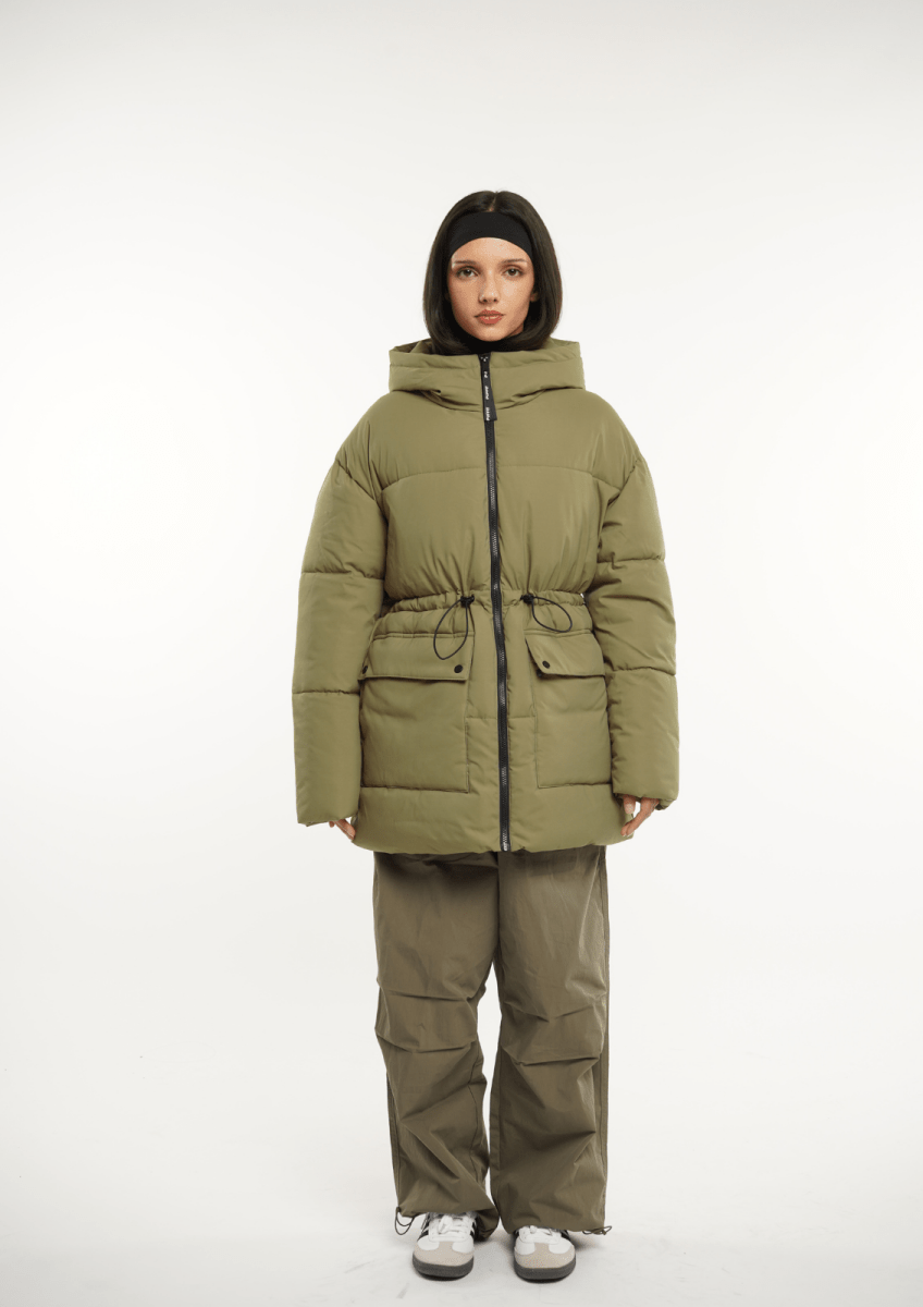 EVA | HOODED PUFFER JACKET SPLASHPROOF - Edith &amp; Mae