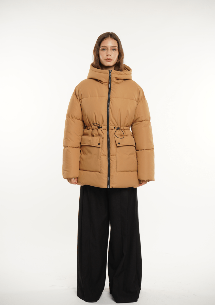 EVA | HOODED PUFFER JACKET SPLASHPROOF - Edith &amp; Mae