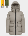 EVA | HOODED PUFFER JACKET SPLASHPROOF - Edith & Mae