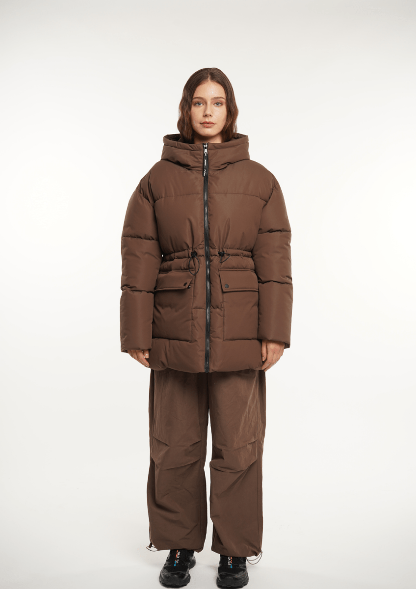 EVA | HOODED PUFFER JACKET SPLASHPROOF - Edith &amp; Mae