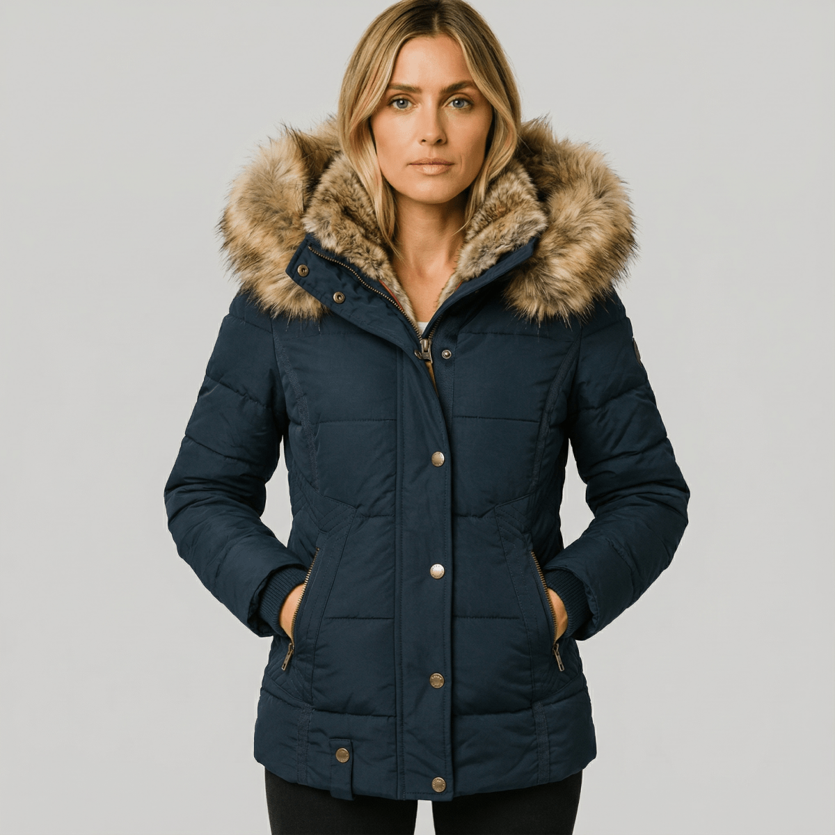GRACE | COMFORTABLE WARM WINTER FUR JACKET - Edith & Mae