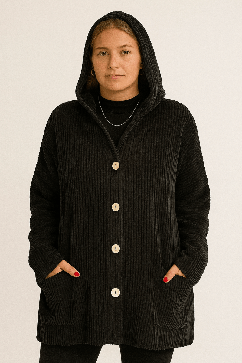 INDIE - CORDUROY HOODED JACKET - Edith &amp; Mae