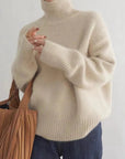 ISABELLA - HIGH COLLAR CASHMERE SWEATER - Edith & Mae