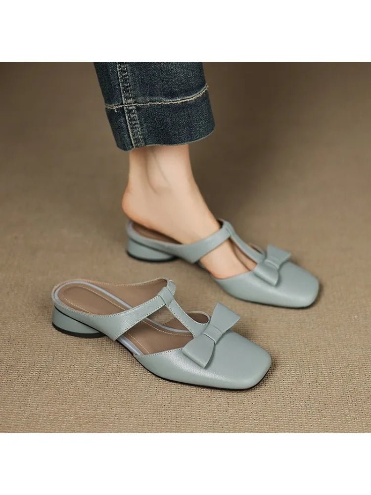 LINA - SQUARE TOE SLIPPERS - Edith &amp; Mae
