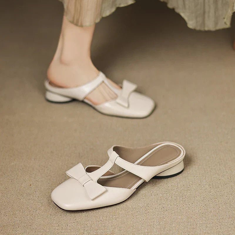 LINA - SQUARE TOE SLIPPERS - Edith & Mae
