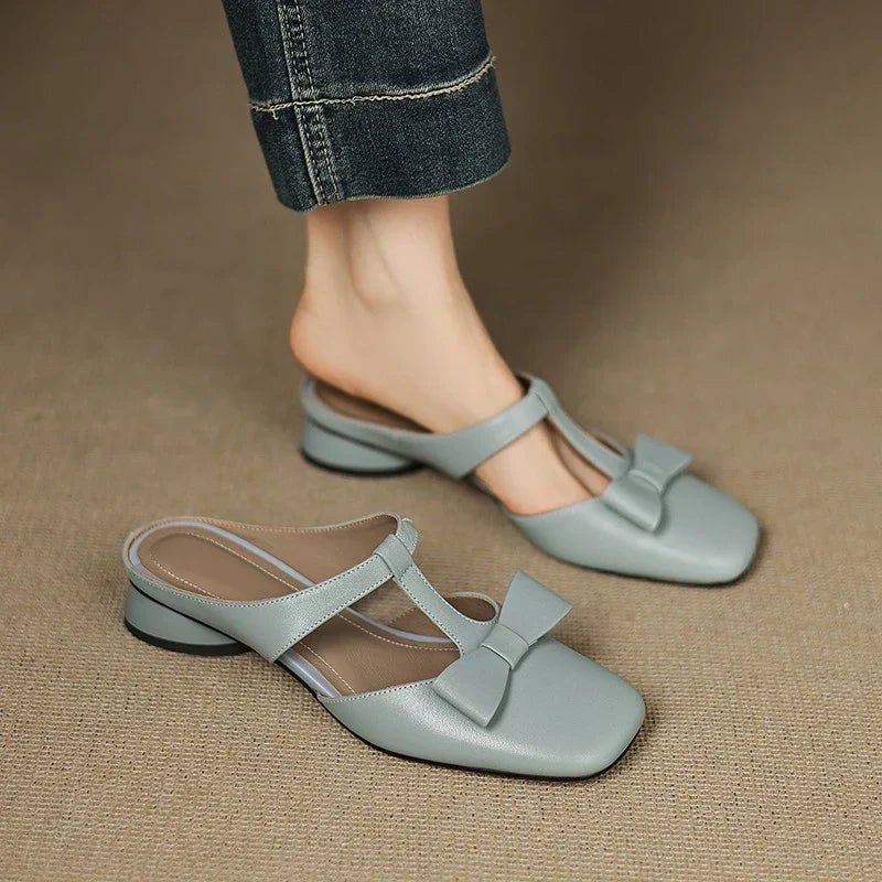 LINA - SQUARE TOE SLIPPERS - Edith & Mae