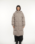 LUNA | HOODED LONG PUFFER JACKET - Edith & Mae