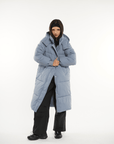 LUNA | HOODED LONG PUFFER JACKET - Edith & Mae