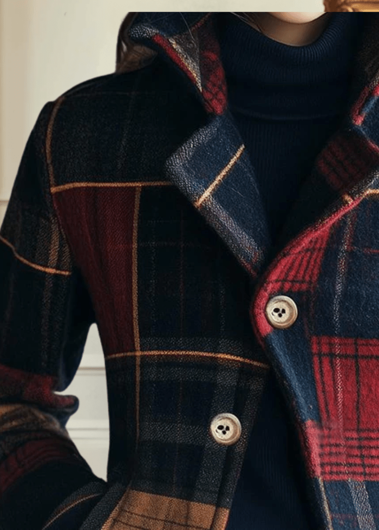 NATALIE | CLASSIC PLAID WOOL JACKET - Edith & Mae