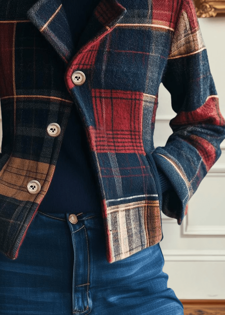 NATALIE | CLASSIC PLAID WOOL JACKET - Edith & Mae