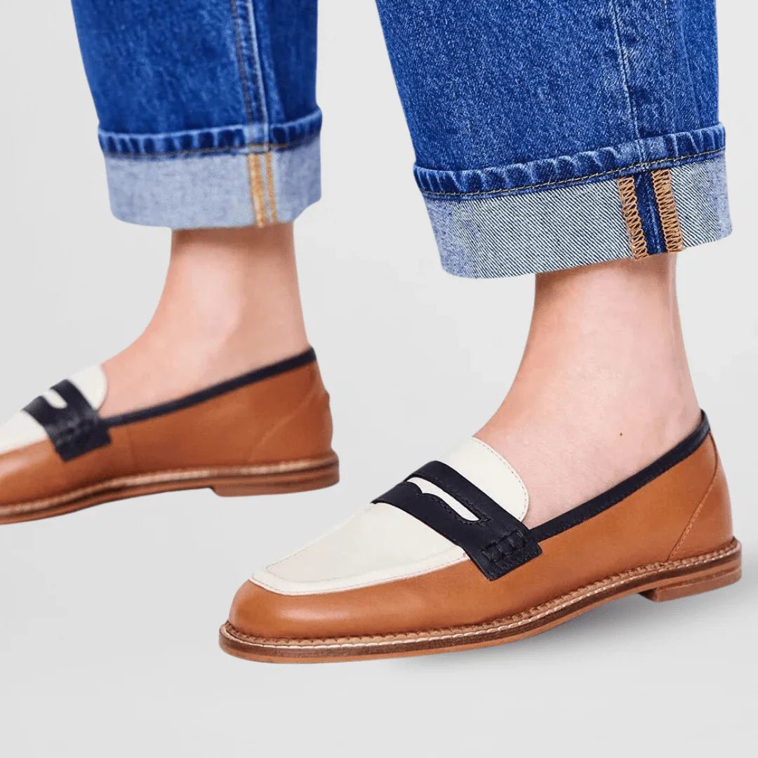 NYLA – COLOR BLOCK LOAFERS IN CASUAL STYLE - Edith & Mae