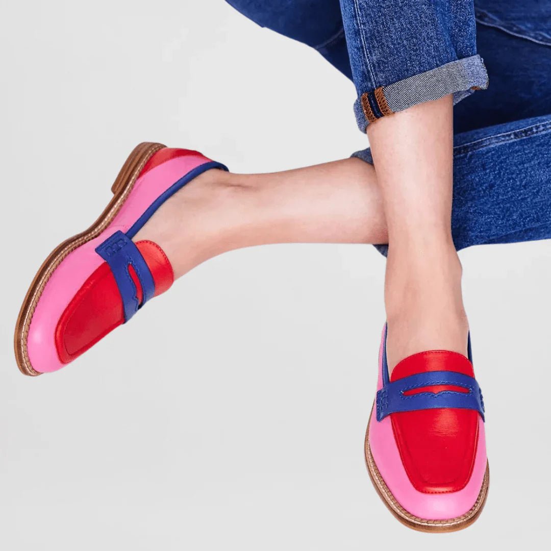 NYLA – COLOR BLOCK LOAFERS IN CASUAL STYLE - Edith & Mae