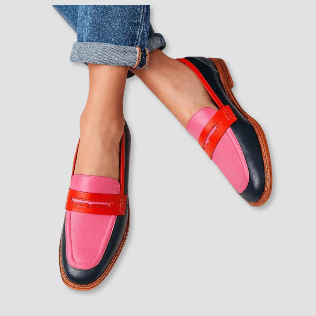 NYLA – COLOR BLOCK LOAFERS IN CASUAL STYLE - Edith & Mae