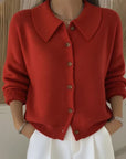 ROSA | BUTTON COLLAR CARDIGAN - Edith & Mae