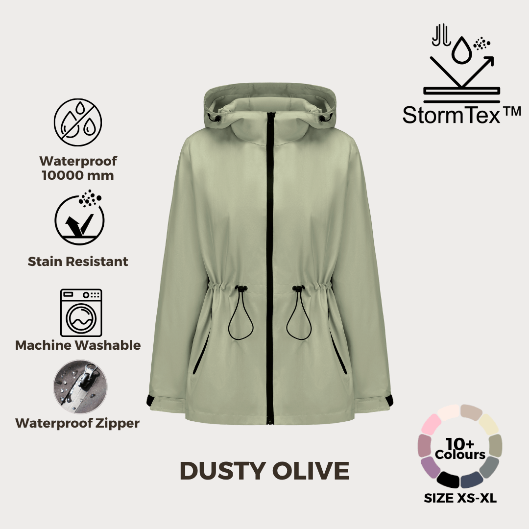 SAGE | LIGHTWEIGHT WATER REPELLENT RAINCOAT - Edith &amp; Mae