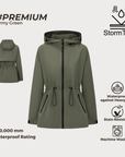 SAGE | LIGHTWEIGHT WATER REPELLENT RAINCOAT - Edith & Mae