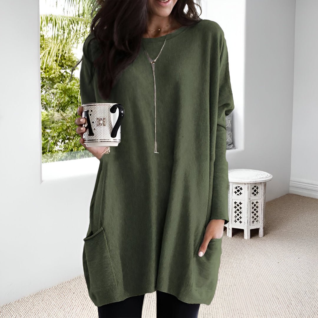 SARA - RELAXED POCKET TUNIC - Edith & Mae
