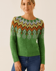SILVIA™ - RETRO - SWEATER [GREEN] - Edith & Mae