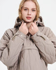 WILLOW | QUILTED WATER REPELLENT HOODED JACKET - Edith & Mae
