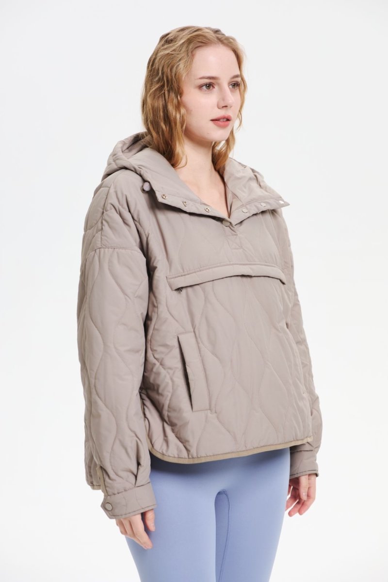 WILLOW | QUILTED WATER REPELLENT HOODED JACKET - Edith &amp; Mae
