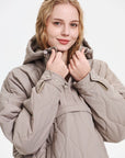 WILLOW | QUILTED WATER REPELLENT HOODED JACKET - Edith & Mae